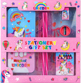 Unicorn Stationery Gift Set for Kids | Cute School Supplies Kit with Diary, Scale, Pencil, Eraser, Sharpener & Crayons | Birthday Return Gift for Girls