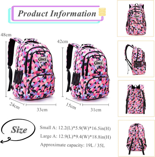 Heavy Duty Waterproof Backpack for Girls & Women – Ideal for School, College, and Daily Use | Stylish, Durable, Multi-Compartment Bag | Lightweight, Comfortable Straps