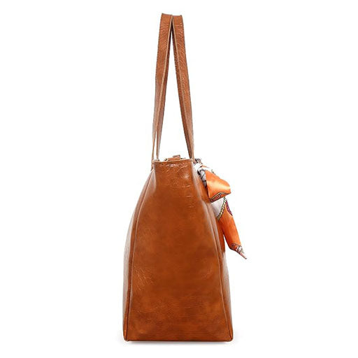 CLUCI Women's Crocodile Pattern Tote Bag Combo Set | Large & Small PU Leather Shoulder Handbags with Scarf | Stylish Office, Shopping & Everyday Combo Bags